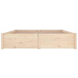 Berkfield Home Beautiful Bed Frame with Drawers 180x200 cm Super King Size in Light Brown - thumbnail 5