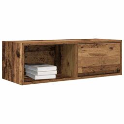 Berkfield Home TV Cabinets 2 pcs Old Wood 80x31x25.5 cm Engineered Wood in Brown - thumbnail 4