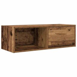 Berkfield Home TV Cabinets 2 pcs Old Wood 80x31x25.5 cm Engineered Wood in Brown - thumbnail 6