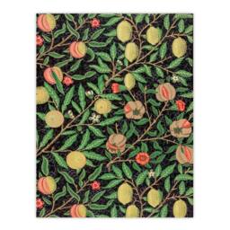 Artery8 William Morris Framed Wall Art Print Pomegranate & Citrus Pattern in Green - Size: A4 - thumbnail 3