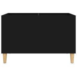 Berkfield Home Record Cabinet Black 74.5x38x48 cm Engineered Wood - thumbnail 5