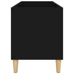 Berkfield Home Record Cabinet Black 74.5x38x48 cm Engineered Wood - thumbnail 6