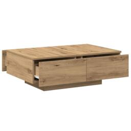 Berkfield Home Coffee Table Artisan Oak 90x60x31 cm Engineered Wood in Brown - Size: 90 x 60 x 31 cm - thumbnail 7