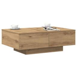 Berkfield Home Coffee Table Artisan Oak 90x60x31 cm Engineered Wood in Brown - Size: 90 x 60 x 31 cm - thumbnail 3