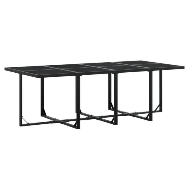 Berkfield Home Beautiful 13 Piece Garden Dining Set Black Poly Rattan - image 1