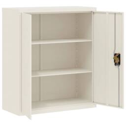 Berkfield Home File Cabinet White 90x40x145 cm Steel - Size: 90 x 40 x 145 cm - thumbnail 9