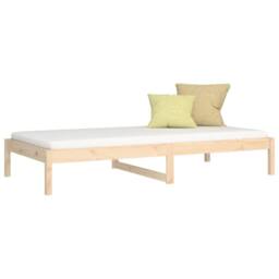 Berkfield Home Day Bed without Mattress 90x190 cm Single Single Solid Wood Pine in Light Tan - thumbnail 3