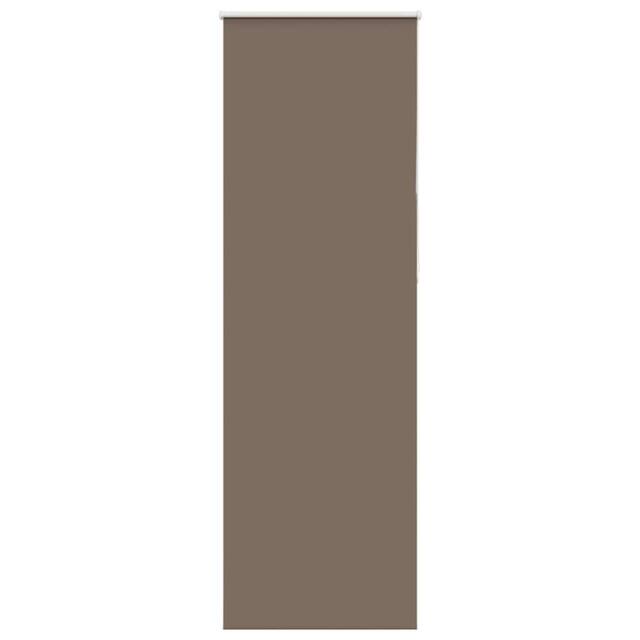 Berkfield Home Roller Blind Blackout Coffee 80x230 cm Fabric Width 75.7 cm Polyester in Brown - image 1