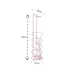 Showerdrape Vertu Chrome Toilet Roll Holder & Spare Combo in Pink - thumbnail 2