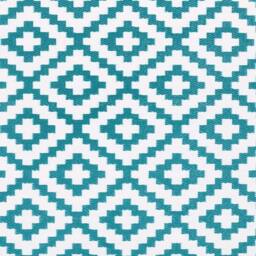 I Love Fancy Dress Nirvana Outdoor Rug 240x300cm Teal White Waterproof in Blue - Size: 240 cm x 300 cm - thumbnail 4