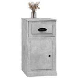 Berkfield Home Side Cabinet with Drawer Concrete Grey 40x50x75 cm Engineered Wood - Size: 40 x 50 x 75 cm - thumbnail 4