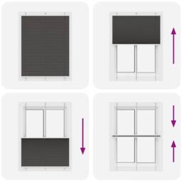 Berkfield Home Pleated Blind Black 105x100 cm Fabric Width 104.4 cm Polyester - thumbnail 7