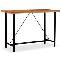 Berkfield Home Beautiful Bar Table Solid Acacia Wood 150x70x107 cm in Brown - Size: 150 x 70 x 107 cm - thumbnail 2