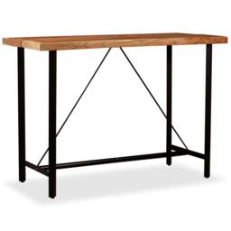Berkfield Home Beautiful Bar Table Solid Acacia Wood 150x70x107 cm in Brown - Size: 150 x 70 x 107 cm - thumbnail 8
