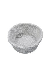 JVL Edison Round Belly Cotton Rope Storage Large Grey - thumbnail 4