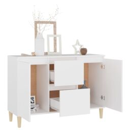 Berkfield Home Sideboard White 103.5x35x70 cm Engineered Wood - thumbnail 3
