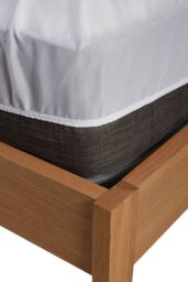 Panda London Bamboo Mattress Protector in White - Size: EU Single - thumbnail 4