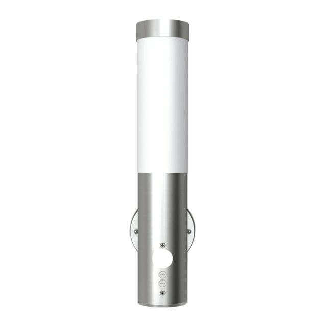 Berkfield Home Outdoor Wall Lamp with Motion Detector Stainless Steel in Silver - image 1