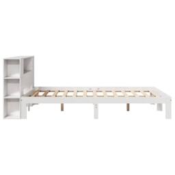 Berkfield Home Decorative Bookcase Bed without Mattress White 140x200cm Solid Wo - Size: 140x200 cm - thumbnail 7
