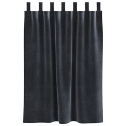 Berkfield Home Blackout Curtains with Hanging Loops 2 pcs Dark Grey Velvet - thumbnail 3