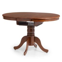 Cheshire Canterbury 120cm Round to Oval Extending Dining Table - Mahogany in Brown - thumbnail 2