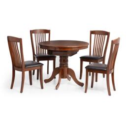 Cheshire Canterbury 120cm Round to Oval Extending Dining Table - Mahogany in Brown - thumbnail 6