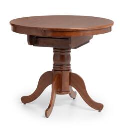 Cheshire Canterbury 120cm Round to Oval Extending Dining Table - Mahogany in Brown