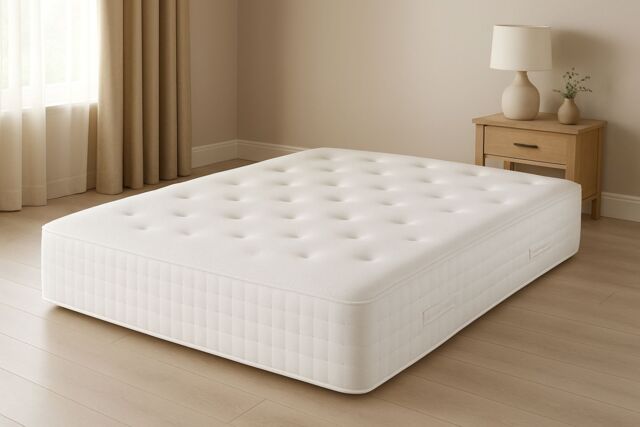 Divan Bed Direct Silk 2000 Pocket Sprung Mattress in White - Size: King - image 1