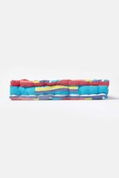 Homescapes Cotton Multicoloured Stripe Floor Cushion - Size: 40 cm x 40 cm - thumbnail 5