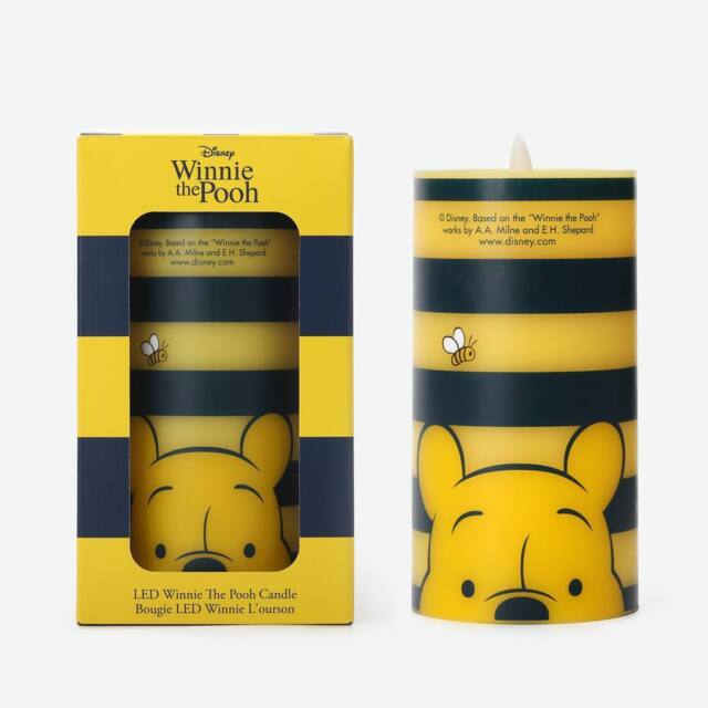 Walt Disney Winnie the Pooh Inspired LED Candle (Single Flame) in Yellow - Size: Medium - image 1
