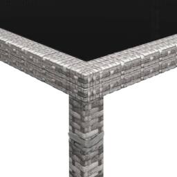 Berkfield Home Outdoor Dining Table Grey 200x150x74 cm Poly Rattan - Size: 200 x 150 x 74 cm - thumbnail 1