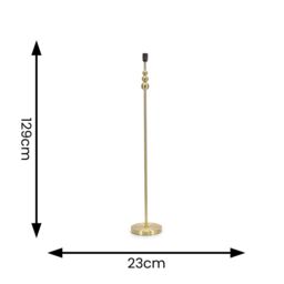 ValueLights Marissa Stacked Ball Freestanding Floor Lamp Base in Gold - thumbnail 6