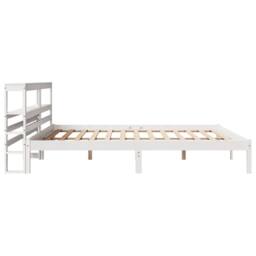 Berkfield Home Beautiful Bed Frame without Mattress White 180x200 cm Super King - thumbnail 5