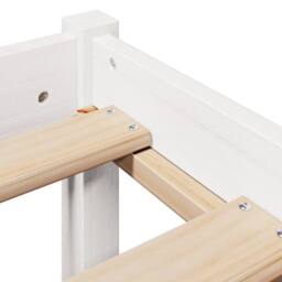 Berkfield Home Beautiful Bed Frame without Mattress White 180x200 cm Super King - thumbnail 9