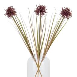 Lemon Pavilion Furniture and Decor Aster Spider Chrysanthemum Stem - Plastic - H80 cm - Burgundy - thumbnail 5