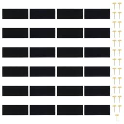 Berkfield Home Insect Door Curtains 2 pcs with Magnet Blocks Black 220x100 cm - thumbnail 4