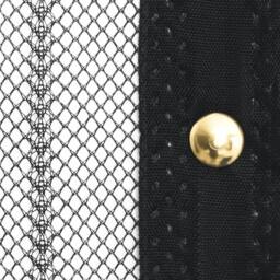 Berkfield Home Insect Door Curtains 2 pcs with Magnet Blocks Black 220x100 cm - thumbnail 6