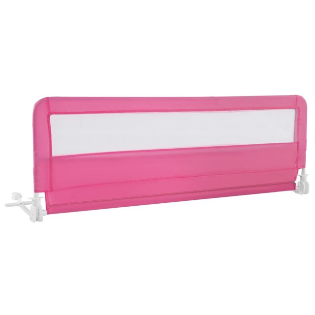 Gymax Mesh Bed Rail 150CM Folding Bed Guard Rail-Pink in Pink - image 1