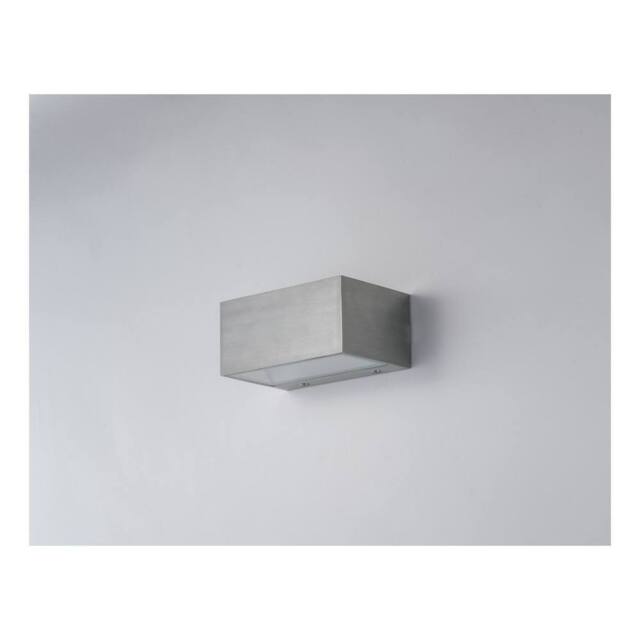 Netlighting TWIN LED 2 Light Up Down Light Nickel IP54 900lm 4000K 14x8.9x6.5cm in Grey - Size: 14x8.9x6.5 cm - image 1