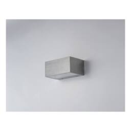 Netlighting TWIN LED 2 Light Up Down Light Nickel IP54 900lm 4000K 14x8.9x6.5cm in Grey - Size: 14x8.9x6.5 cm - thumbnail 1