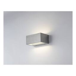 Netlighting TWIN LED 2 Light Up Down Light Nickel IP54 900lm 4000K 14x8.9x6.5cm in Grey - Size: 14x8.9x6.5 cm - thumbnail 2