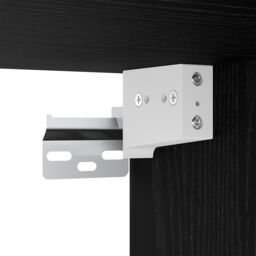Berkfield Home Mirror Cabinet with LED Strip Lights with Shelf Wall-mounted with Storage with Mirror Black oak Engineered wood - thumbnail 8