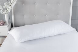 Snug City Bolster Pregnancy Maternity Support Pillow Soft Microfibre Cover With 100% Hollowfibre Filling in White - Size: Double - thumbnail 1