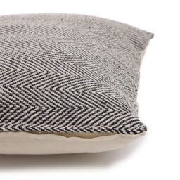 KDMD Classic Cushion Cover - Herringbone Fine Grey - 40x40cm - Size: 40x40 cm - thumbnail 2