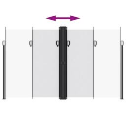 Berkfield Home Retractable Side Awning White 200x1000 cm - thumbnail 5