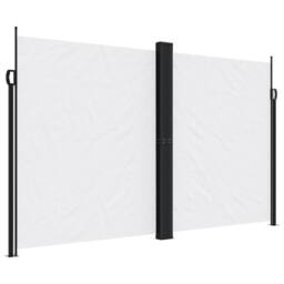 Berkfield Home Retractable Side Awning White 200x1000 cm - thumbnail 3