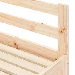 Berkfield Home Beautiful Daybed with Trundle 90x200 cm Solid Wood Pine in Light Tan - thumbnail 8