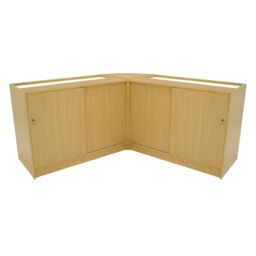 Monstershop Hera LED Shop Counter Set K1200, C1200 & CM60 - Maple in Beige - thumbnail 2