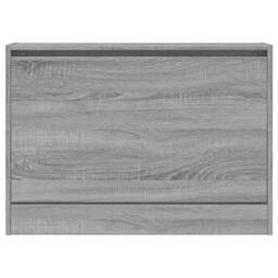 Berkfield Home Shoe Cabinet Grey Sonoma 80x21x57 cm Engineered Wood - Size: 80 x 21 x 57 cm - thumbnail 5