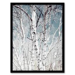 Artery8 Carol M Highsmith Birch Trees in Utah Photograph Framed Wall Art Print - Size: A3 - thumbnail 1